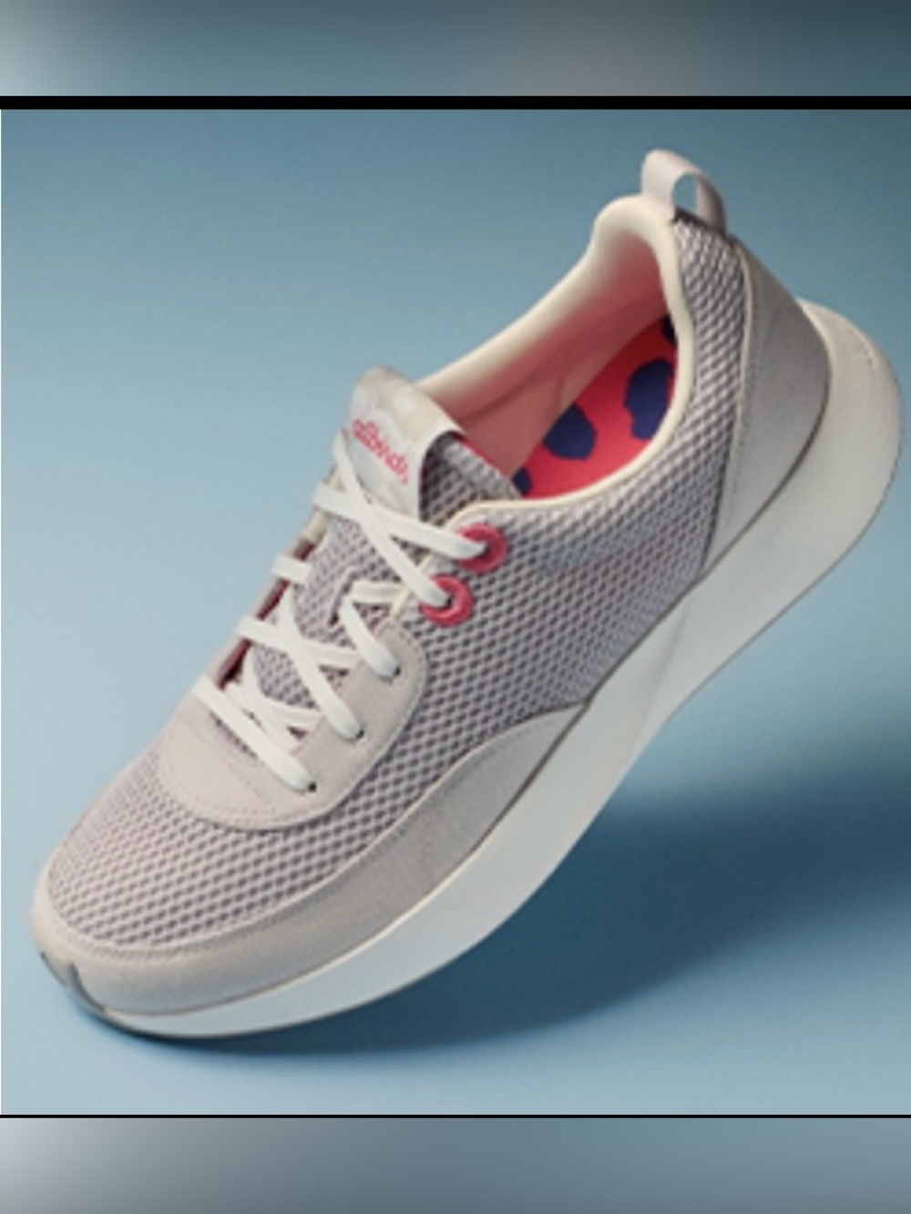 Allbirds Courier Sneakers running shoes Light Grey Pink Mesh Retro women’s Sz 8
